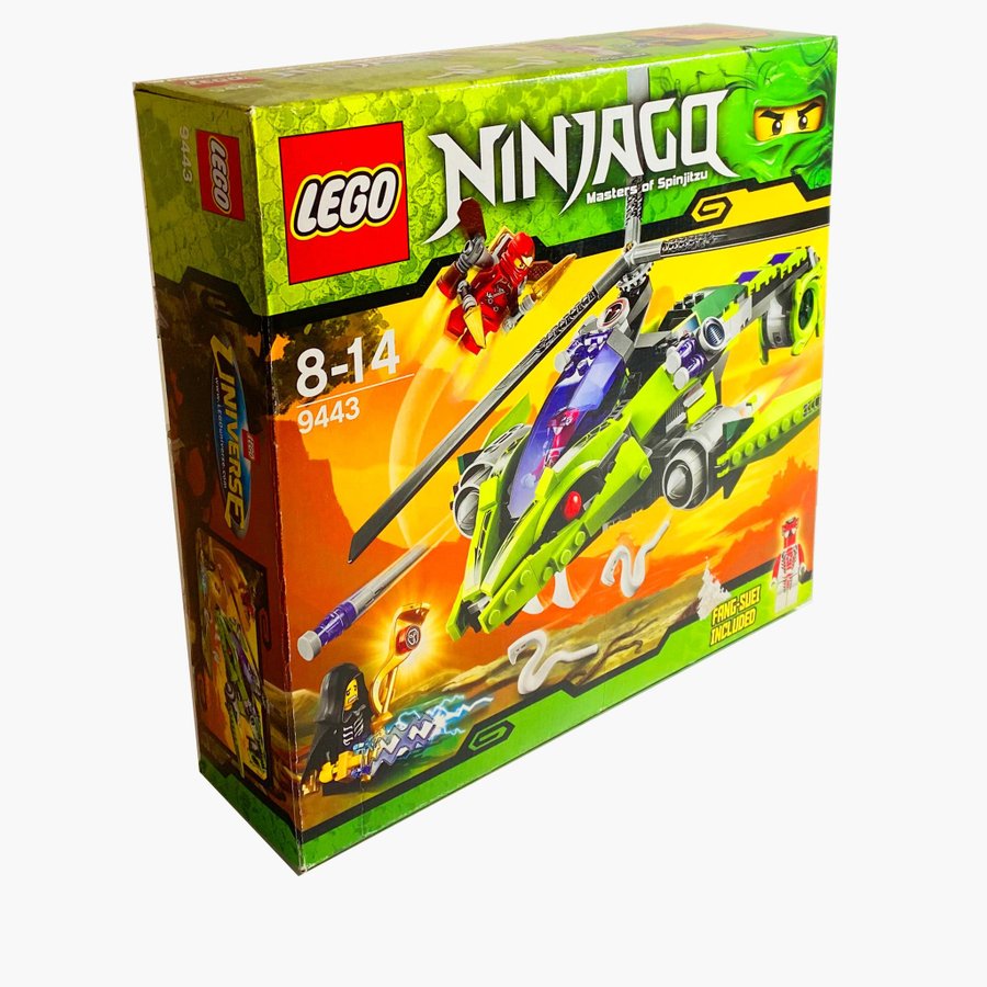 Lego Ninjago 9443 Rattlecopter fran 2012 en begagnad raritet Its koral