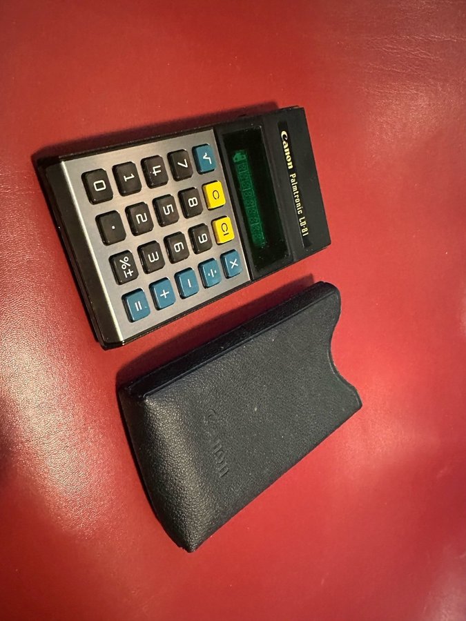 RARE COMPLETE Vintage ~ WORKS ~ Canon™ Palmtronic LE-81 Calculator w