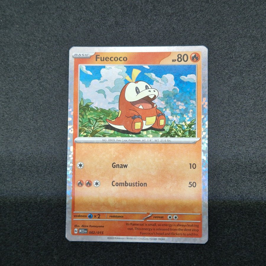 Pokemon McDonalds 2023 Promo Card Fuecoco Holo 002/015