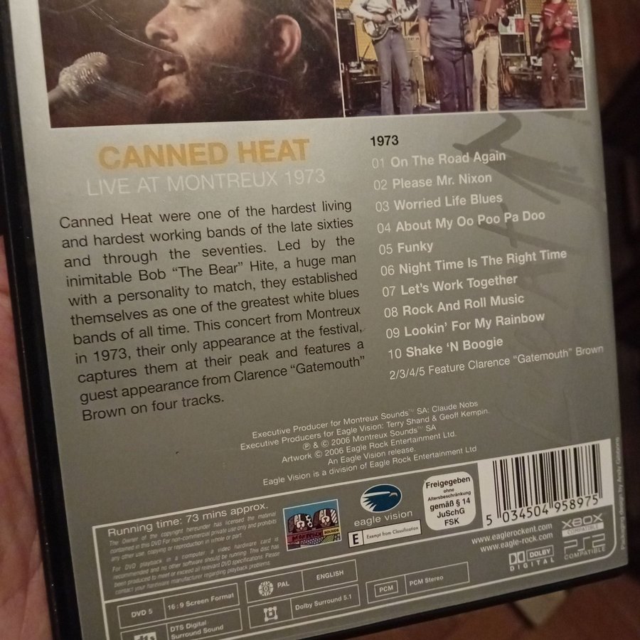 Canned Heat - Live at Montreux 1973 musik-DVD /.. | Köp på Tradera