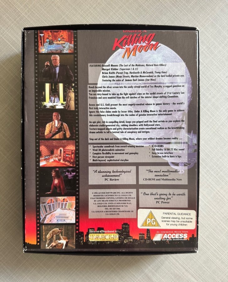 Tex Murphy 3 : Under A Killing Moon - PC - Big Box - Version Française