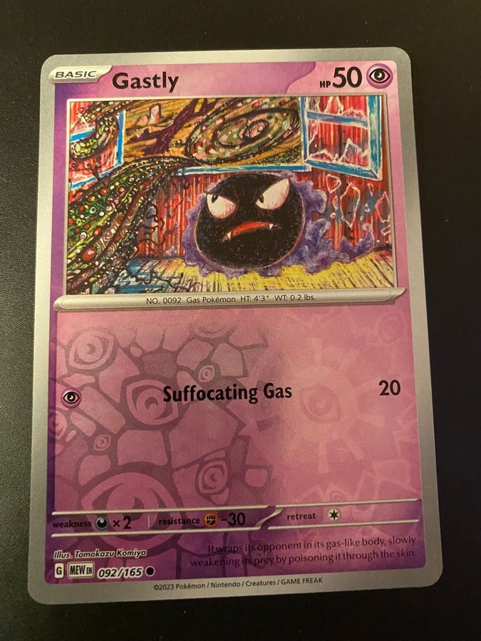 Gastly 092/165 rev Holo | Kp p Tradera (618689358) Gastly 092/165 rev Holo | Kp p Tradera (618689358)