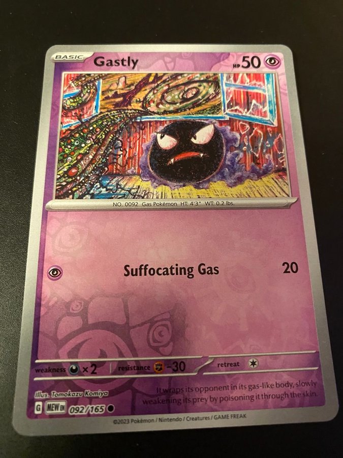 Gastly 092/165 rev Holo | Kp p Tradera (618689358)
