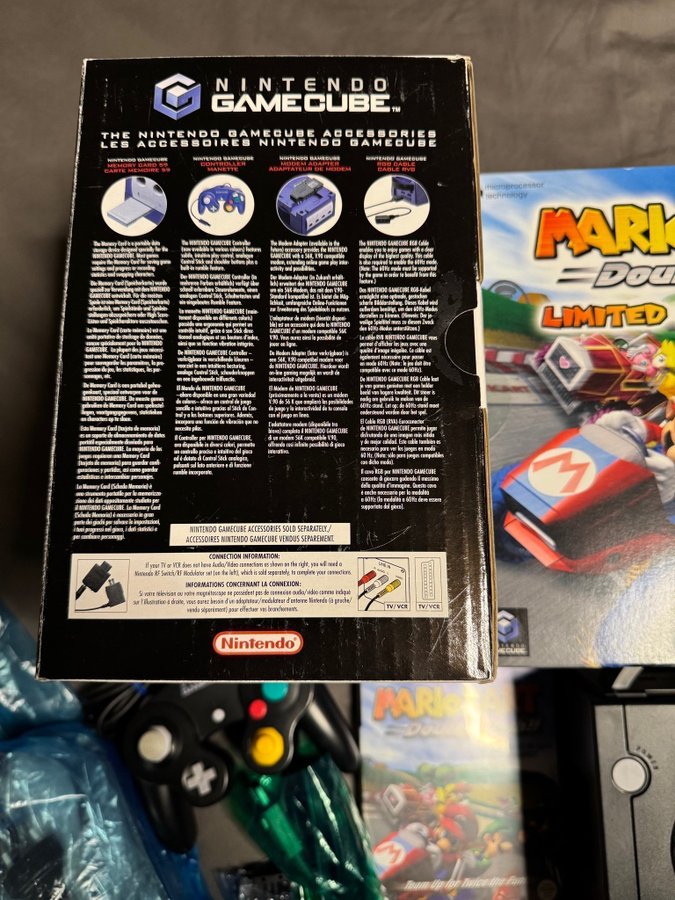 GameCube Mario Kart Double Dash Moddée – PAK En Boîte + Picoboot + SD 128Go, Occasion