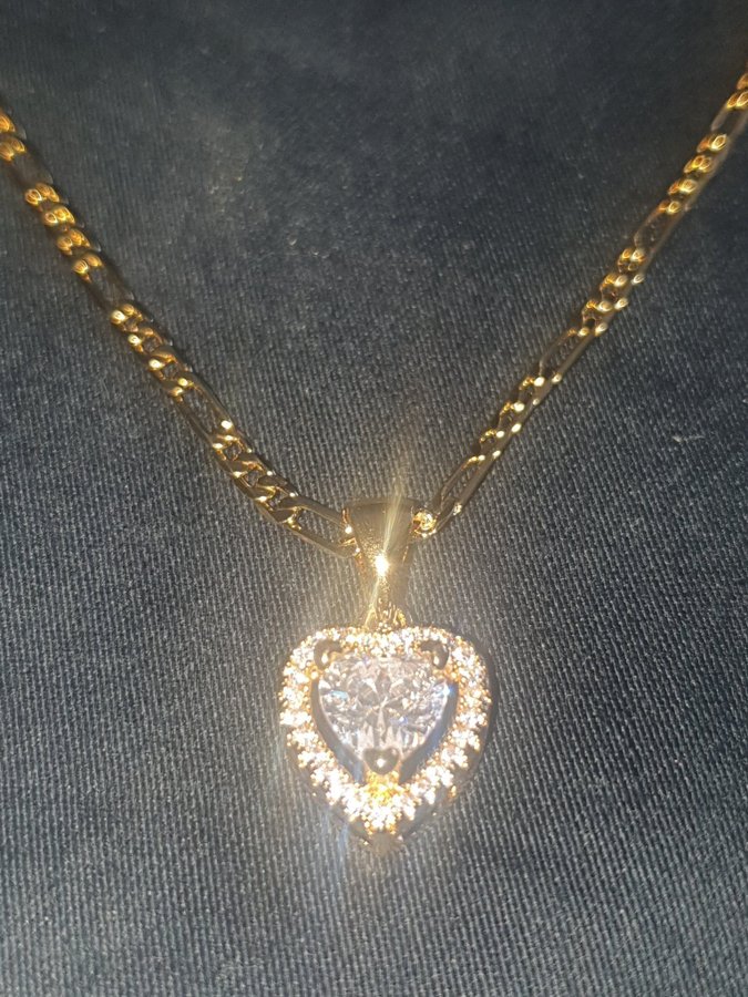 60cm 18K Goldfilled Guldfylld Chain Necklace Ha.. Köp på Tradera