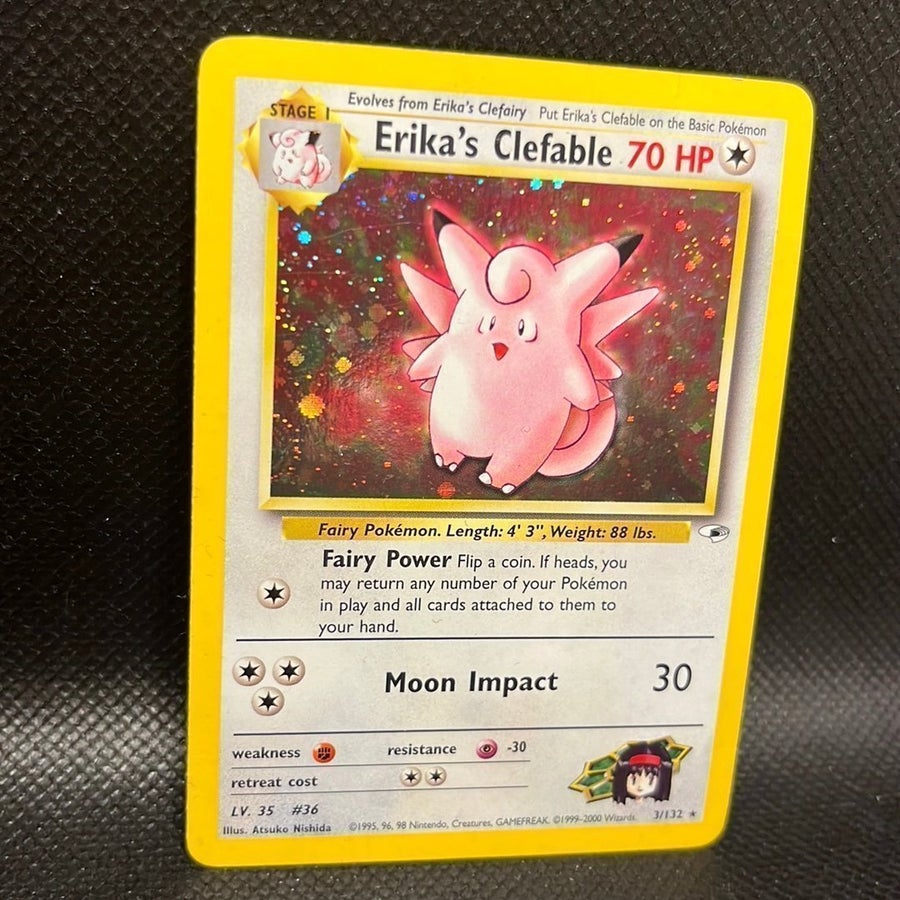 Erika's Holo Clefable - Pokemon | Gym 3⁄132 eBay Rare PSA Japanese