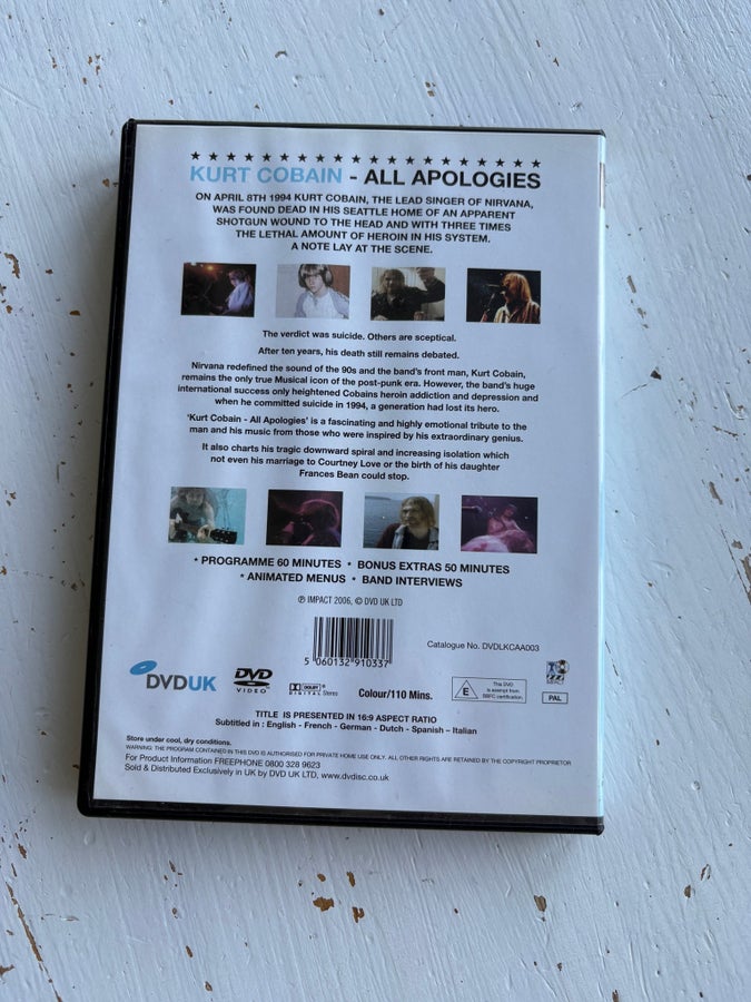 邦画・日本映画 Cobain: All Apologies DVD 邦画・日本映画 Cobain
