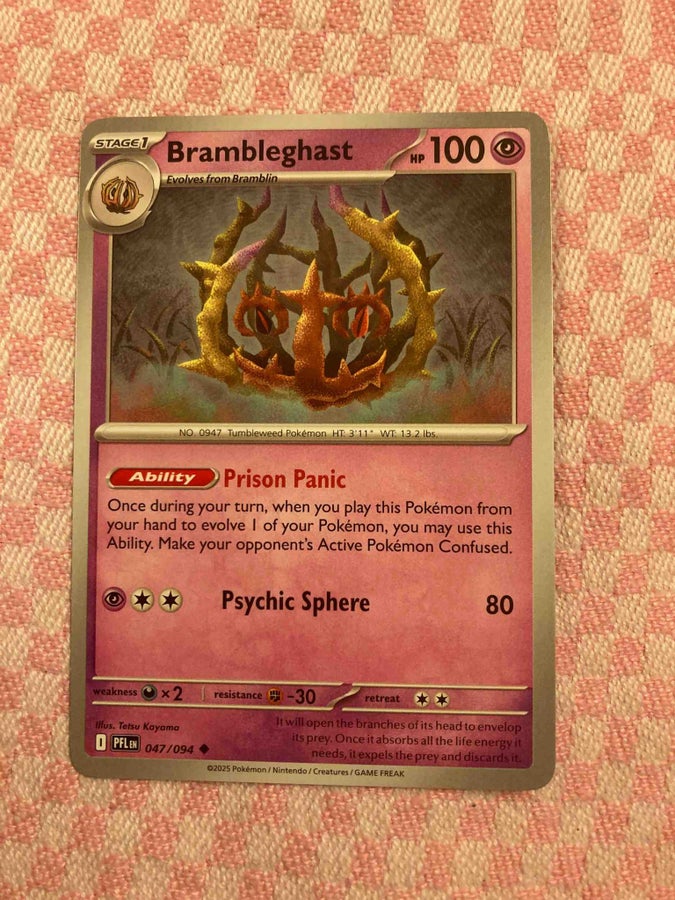 brambleghast pokemon card Brambleghast - 021/162 (TEF) Rare