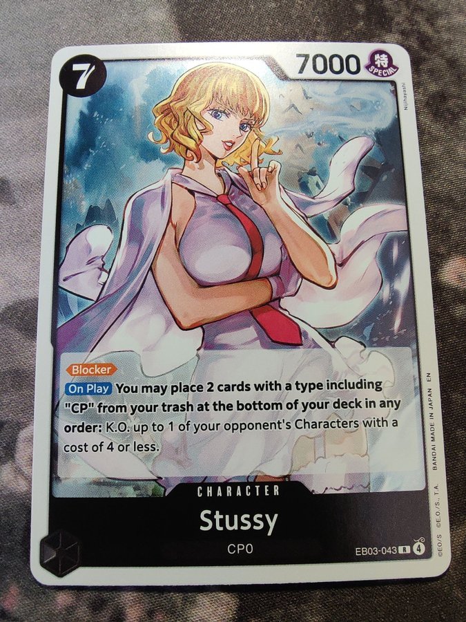 One Piece Card Game - Stussy Foil EB03-043 R | Kp p Tradera (731322268) One Piece Card Game - Stussy Foil EB03-043 R | Kp p Tradera (731322268)