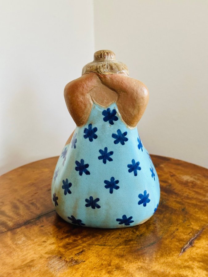 工芸品 Lisa Larson  Emma from The ABC Flickor Vintage MCM Lisa Larson Signed EMMA Stoneware Figurine. Part