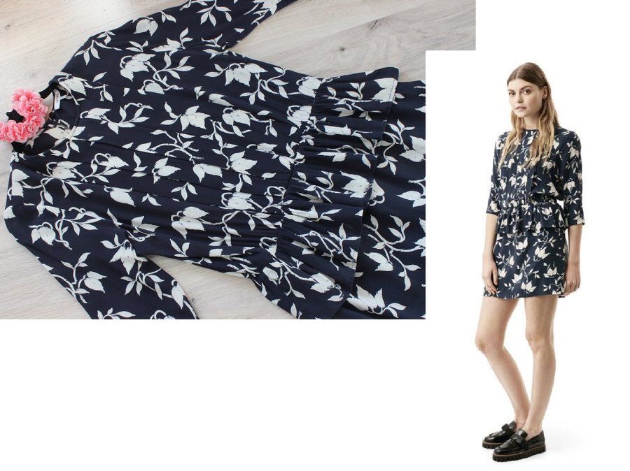 Ganni maxwell crepe dress outlet