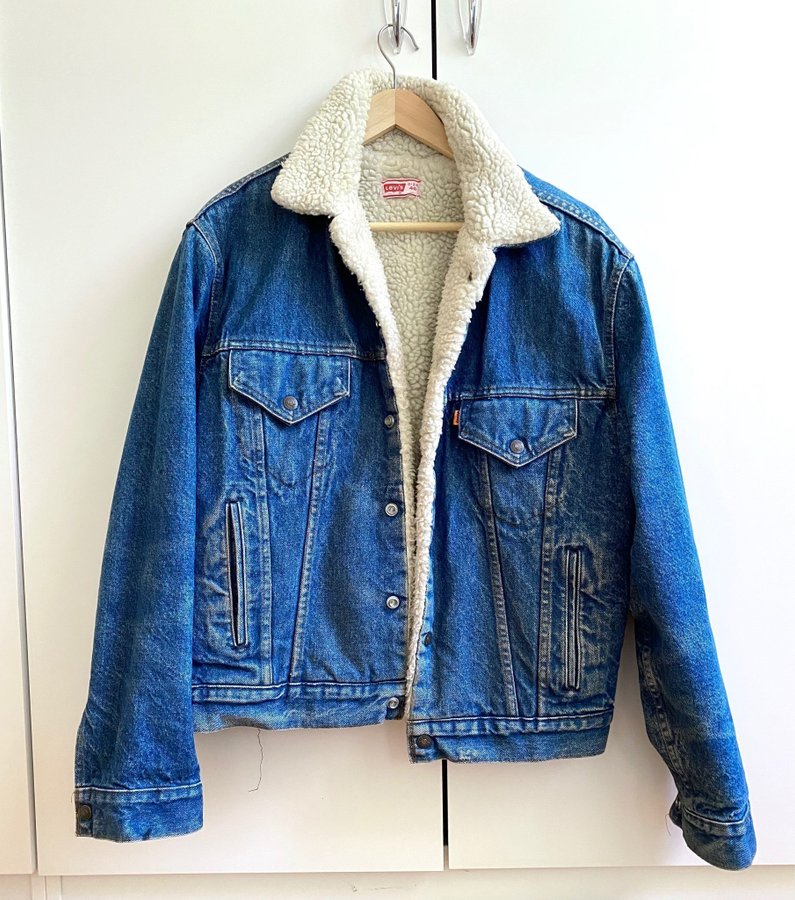 orange tab trucker jacket