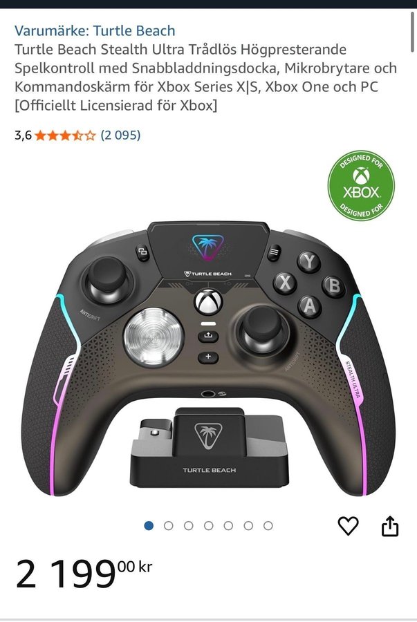 Turtle Beach Stealth Ultra Kontroll Köp på Tradera (699378667)