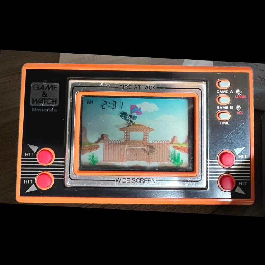 Nintendo Game & Watch Fire Attack Wide Screen (.. | Köp på Tradera