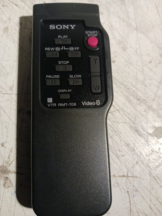 Sony VTR RMT-708 Video 8 Fjärrkontroll | Köp på Tradera