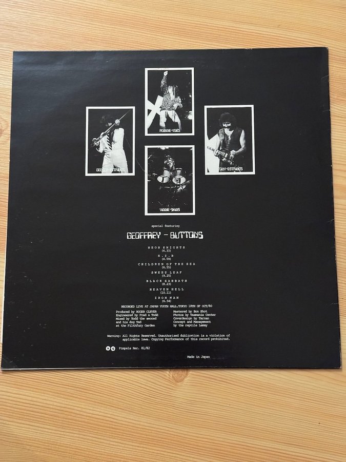 BLACK SABBATH／NUCLEAR POISONER Black Sabbath – Nuclear Poisoner – Vinyl (LP, Unofficial