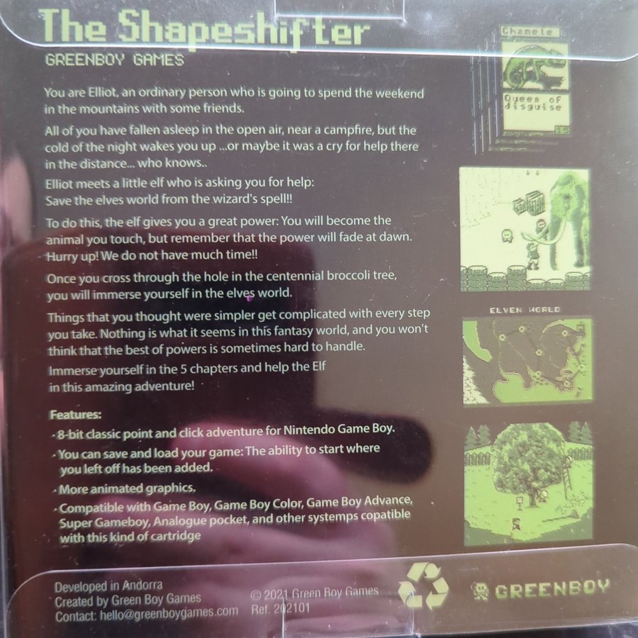 The Shapeshifter Sur Game Boy - Kickstarter Edition #122/200 - Neuf - RARISSIME