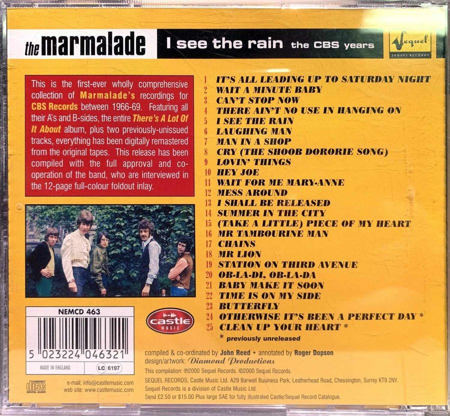 MARMALADE I SEE THE RAIN THE .. Köp från backbeat på Tradera