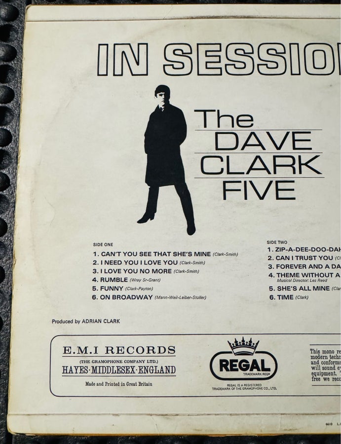 The Dave Clark Five - In Session (Mono) Vinyl UK | Köp på Tradera