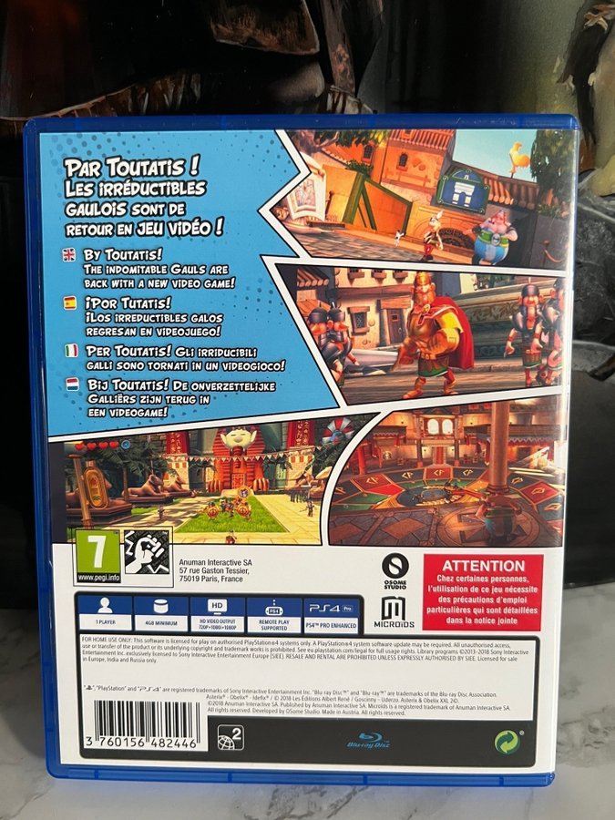 Jeu PS4 Astérix Et Obélix XXL 2 – Bon état – Boîtier Et Notice Inclus