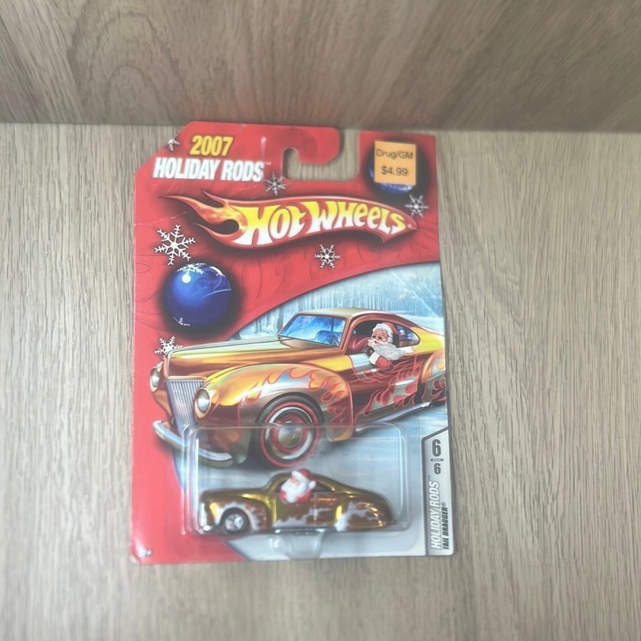 Hot Wheels 2007 Holiday Rods Tail Dragger, New in Package