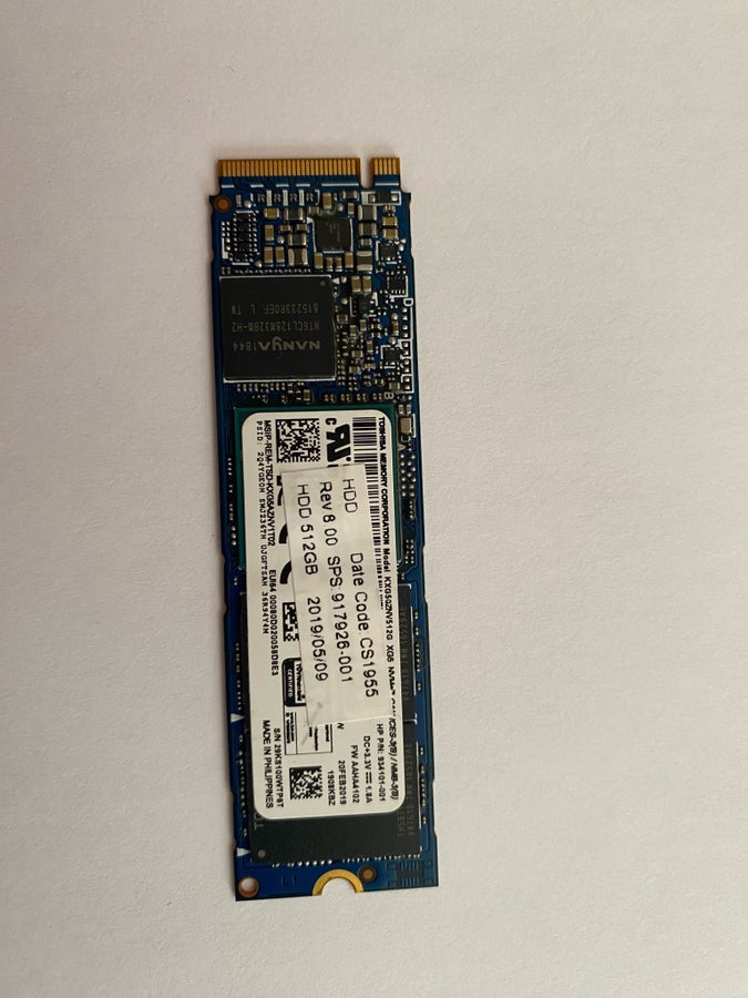 Toshiba 512GB M.2 NVMe SSD | Köp på Tradera (738033451)
