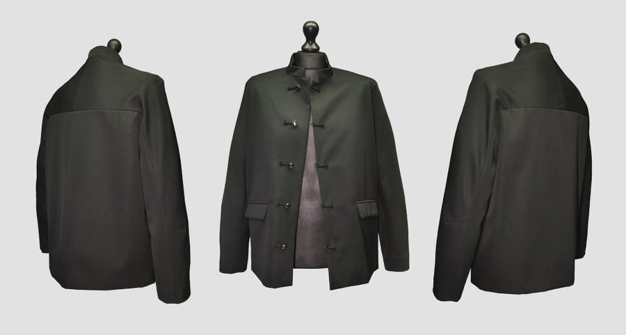 SHIATZY CHEN 100% WOOL MANDARIN-STYLE JACKET | Köp på Tradera