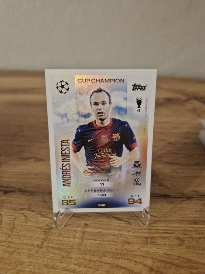 TOPPS MATCH ATTAX CL 2025-26 No. 350 Andres Iniesta Cup Champion EUR 2,99 - DE