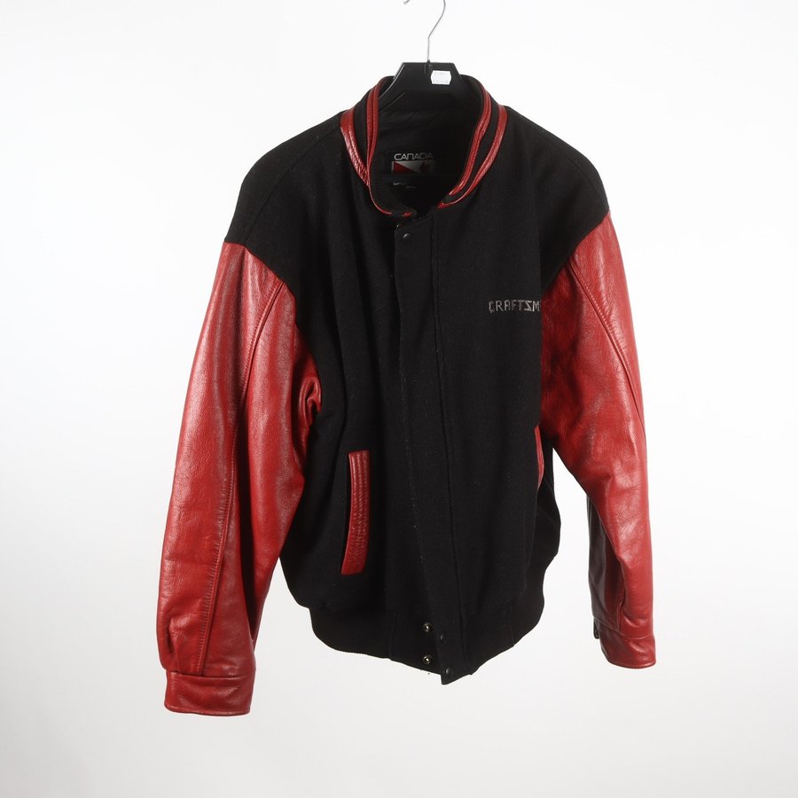 Baseballjacka Canada Sportswear vintage ull l der stl. L