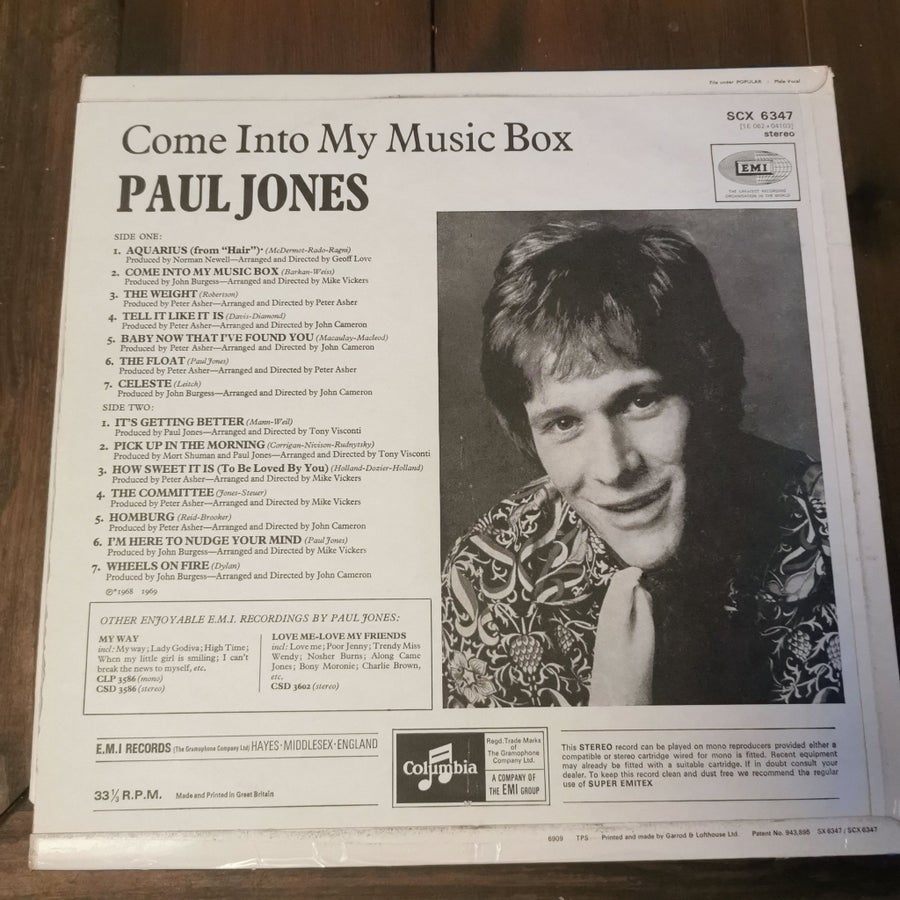 Paul Jones - Come Into My Music Box (LP) | Köp på Tradera (752383375)
