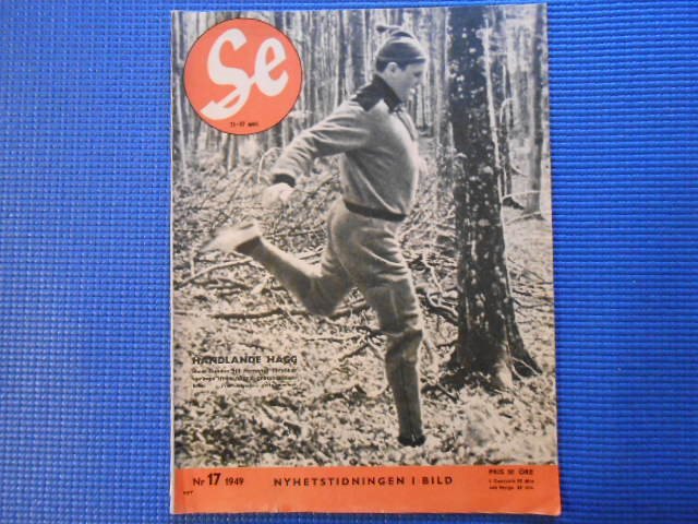 SE 17 1949 Gunder Hägg Hagfors nordatlantiska .. | Köp på Tradera ...