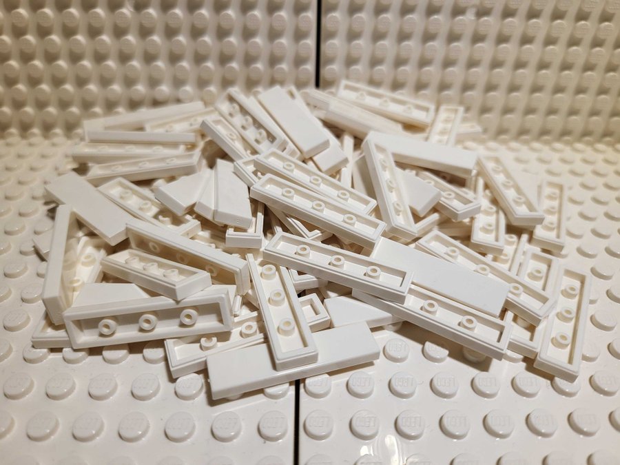 NYTT LEGO Tiles 1x4 100st 243101 2431 White Vit Vitt