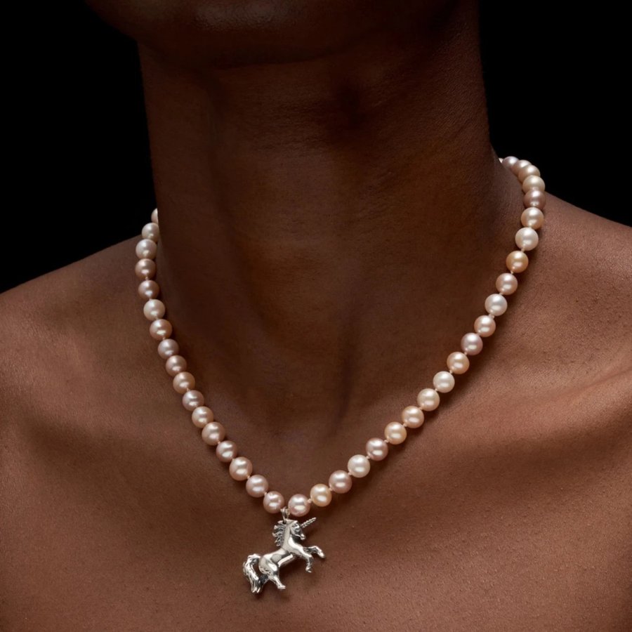 Maria Nilsdotter Unicorn Pearl Necklace Clearance Unicorn Pearl