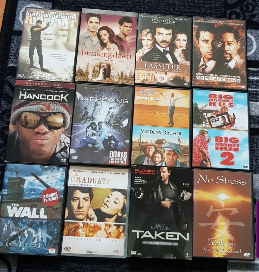 DVD filmer, 12 st