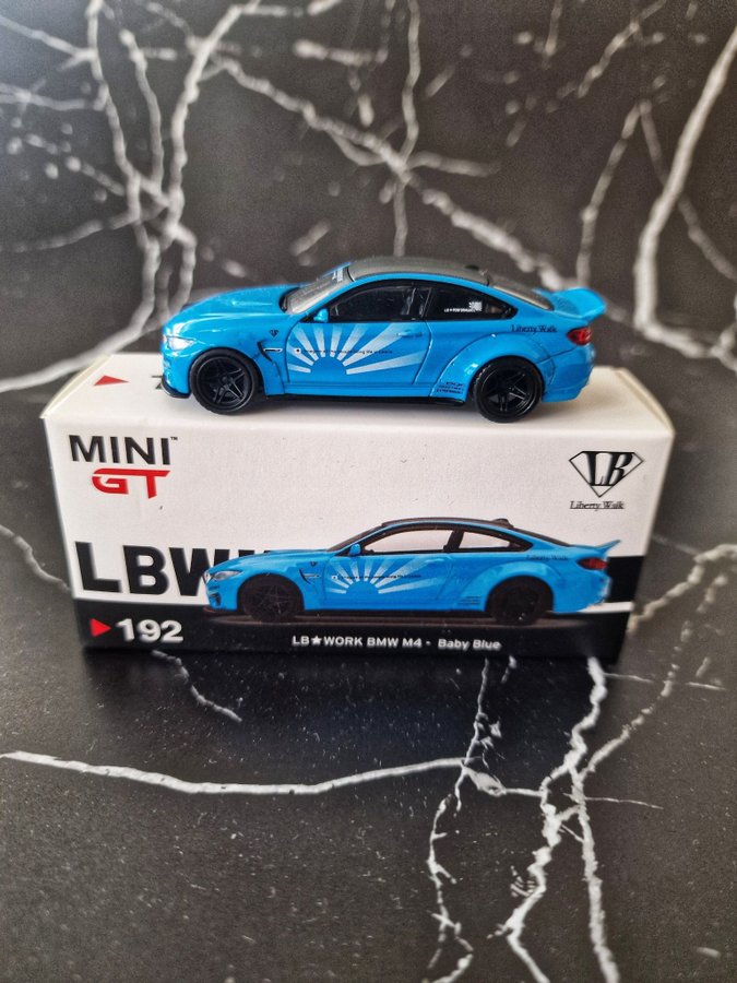 MINI GT LB?WORK BMW M4 - Baby Blue | Köp på Tradera (700061441)
