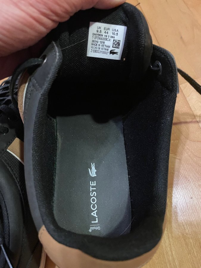 Lacoste Chaymon Sneakers Svart EUR 44 Köp på Tradera (698219240)