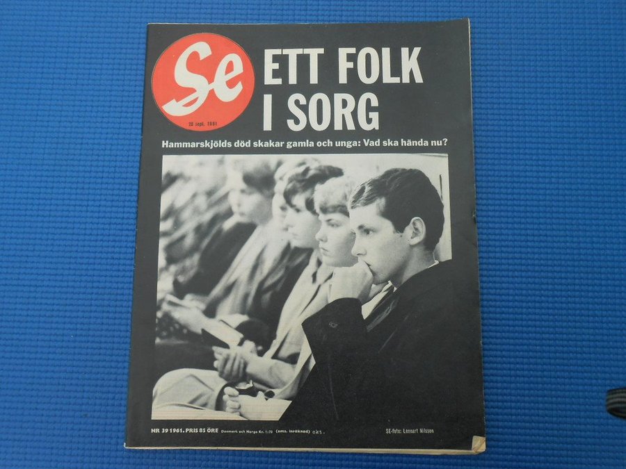 SE nr 39 1961 Dag Hammarskjöld Lennart Backman Aik Stig Svensson Öster EEC
