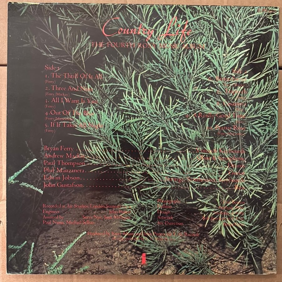 Roxy Music - Country Life LP UK -74 | Köp på Tradera (714138822)