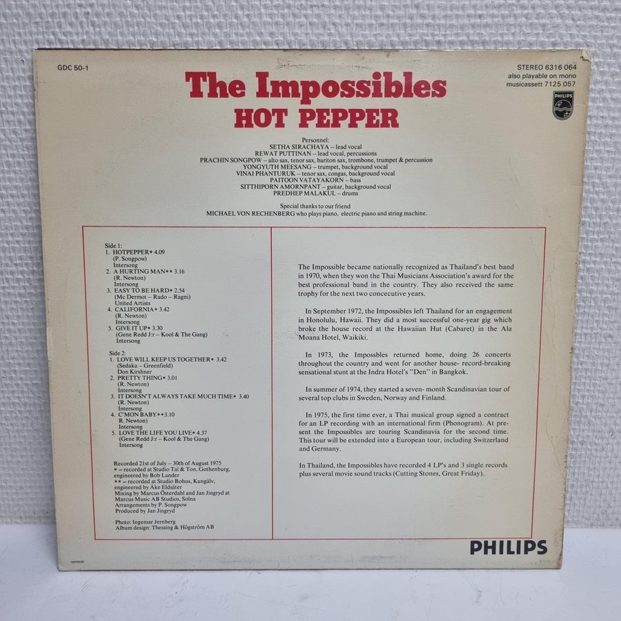 The Impossibles - Hot pepper .. | Köp från Askers_grums på Tradera
