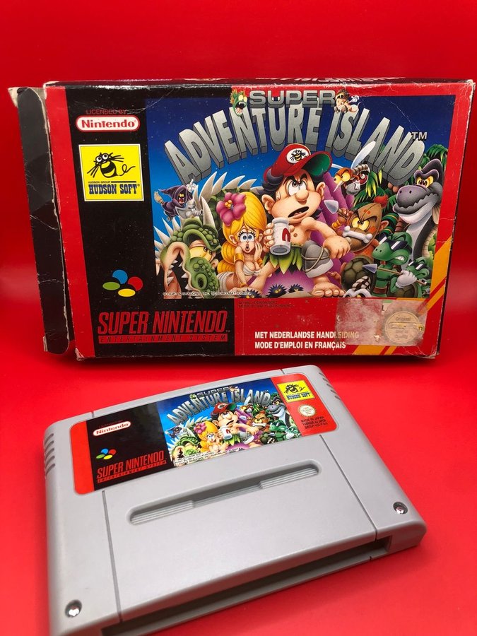Jeu Super Adventure Island Sur Nintendo SNES - Version PAL - Code SNSP-H2-FAH