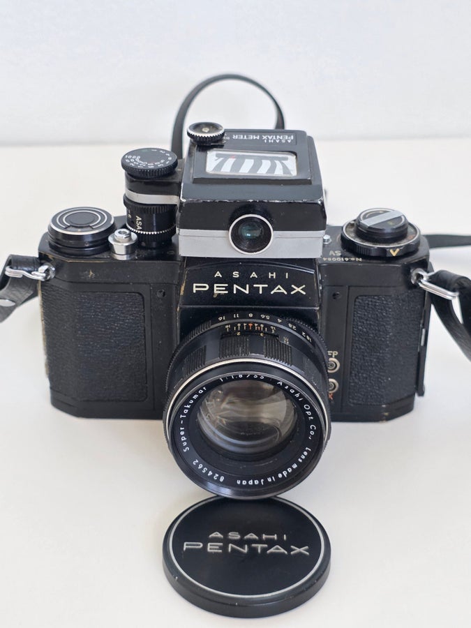 Asahi Pentax SV Super-Takumar 55mm f/1.8 med Pe.. | Köp på Tradera