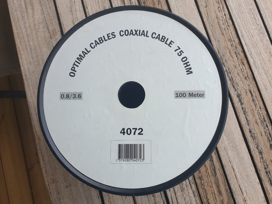 Antennkabel/ Koaxialkabel 75 Ohm 100 Meter | Köp på Tradera (732738980)