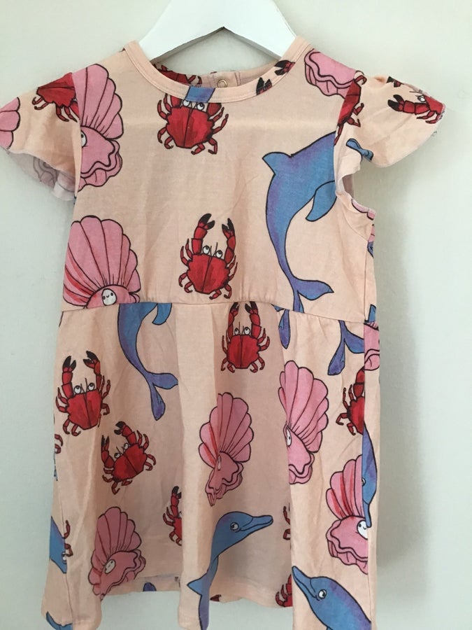 mini rodini dolphin dress Mini Rodini 92/98 ny rosa klänning, Dolphin