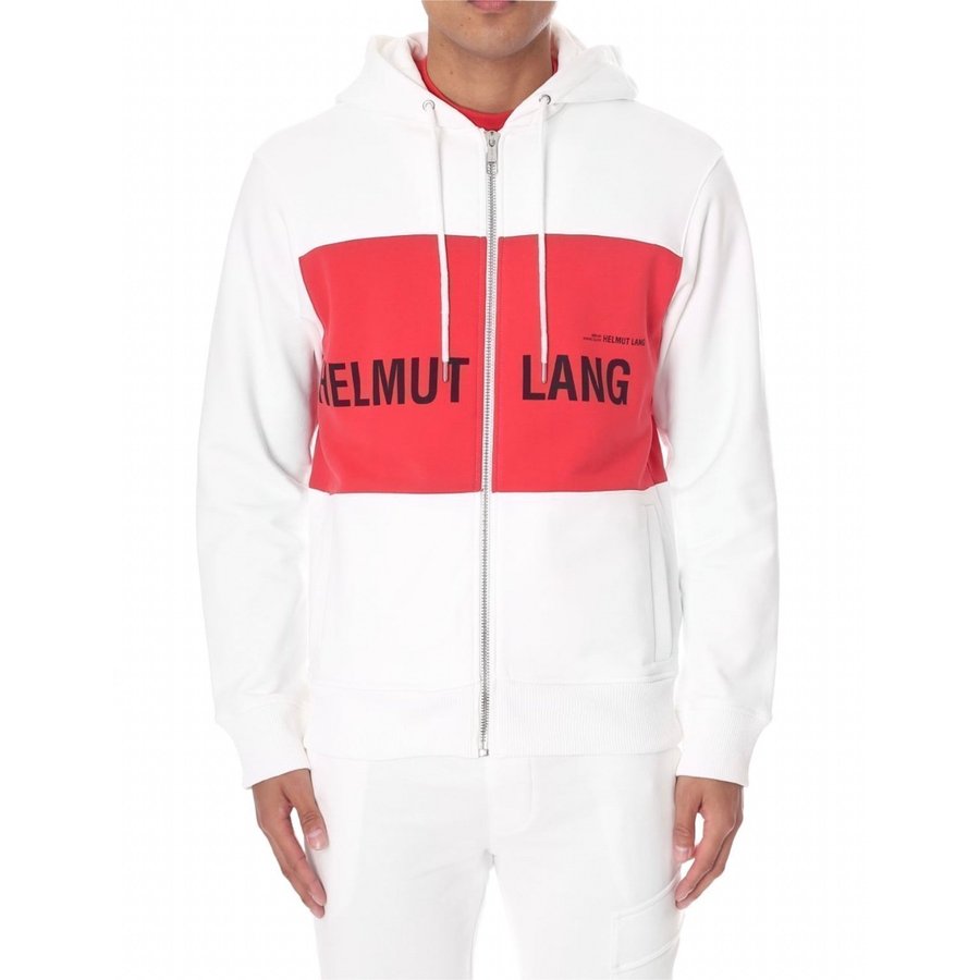 Helmut lang zip hoodie red new arrivals