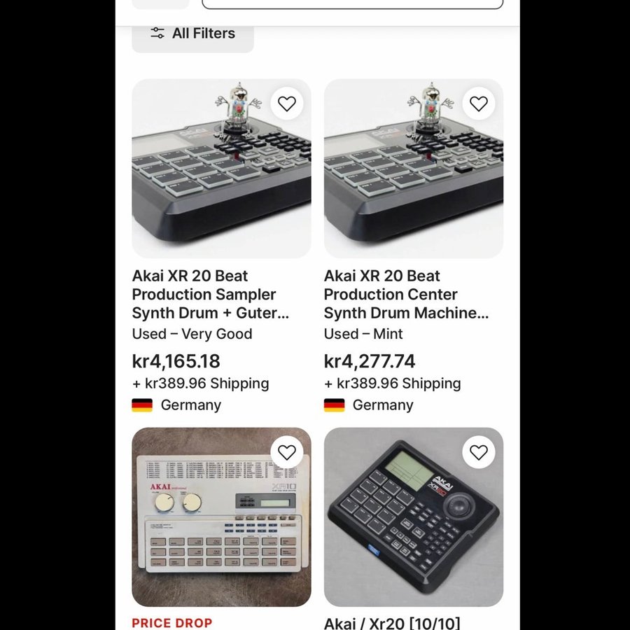 Akai XR20 Beat Production Center + Hörlurar | Köp på Tradera