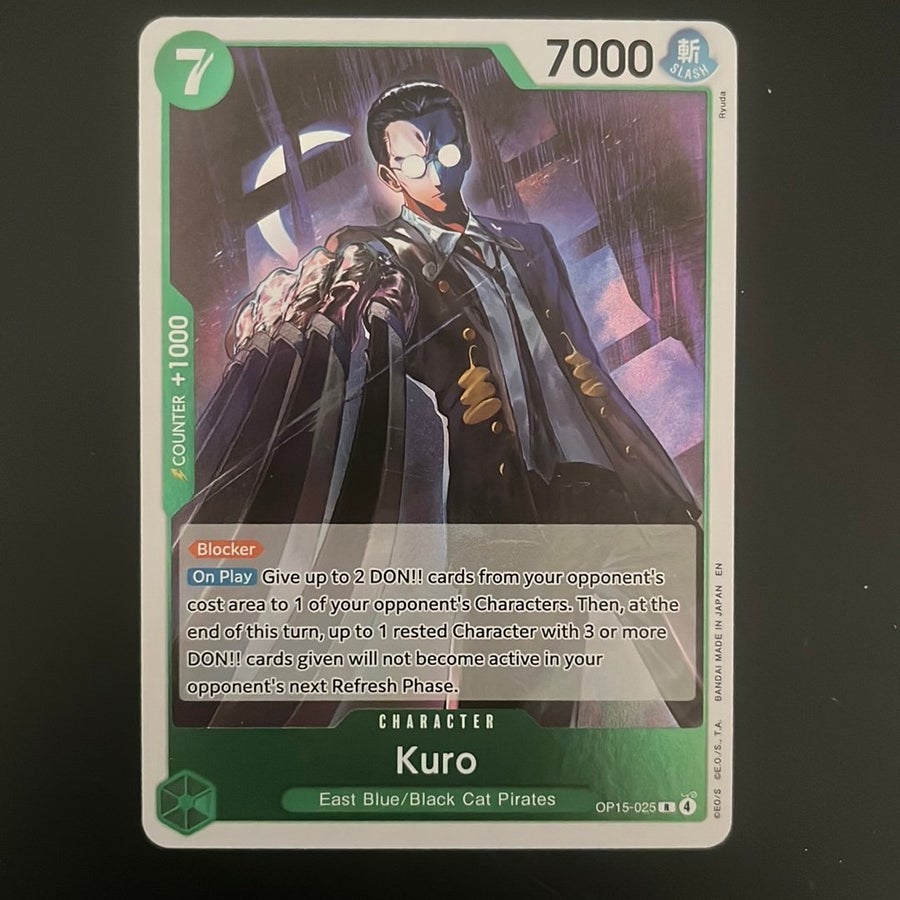 One Piece Card Game - Kuro OP01-028 R - 3 kort | Köp på Tradera