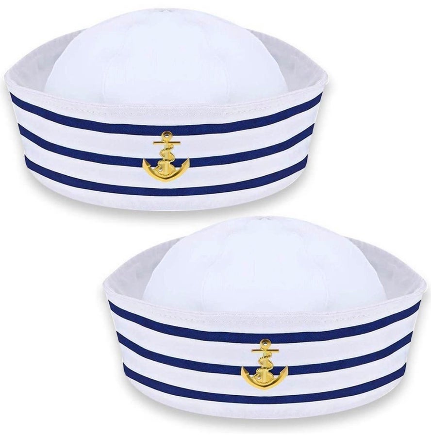 Captain's Hat Sailor Hat, White Captain 