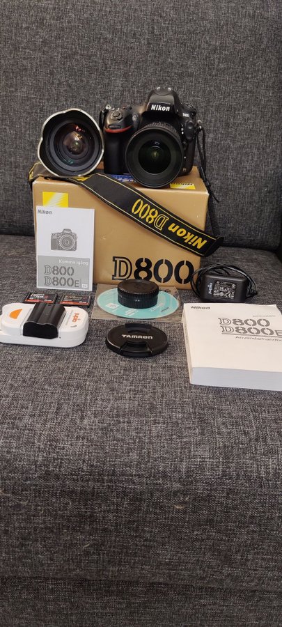 Se produkter som liknar Nikon D800 Systemkamera+Två på Tradera