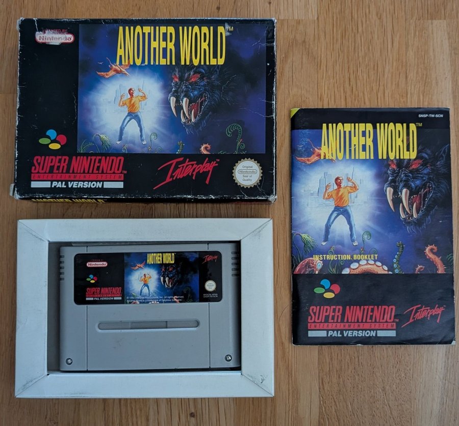 Another World Super Nintendo SNES Komplett Køb på Tradera