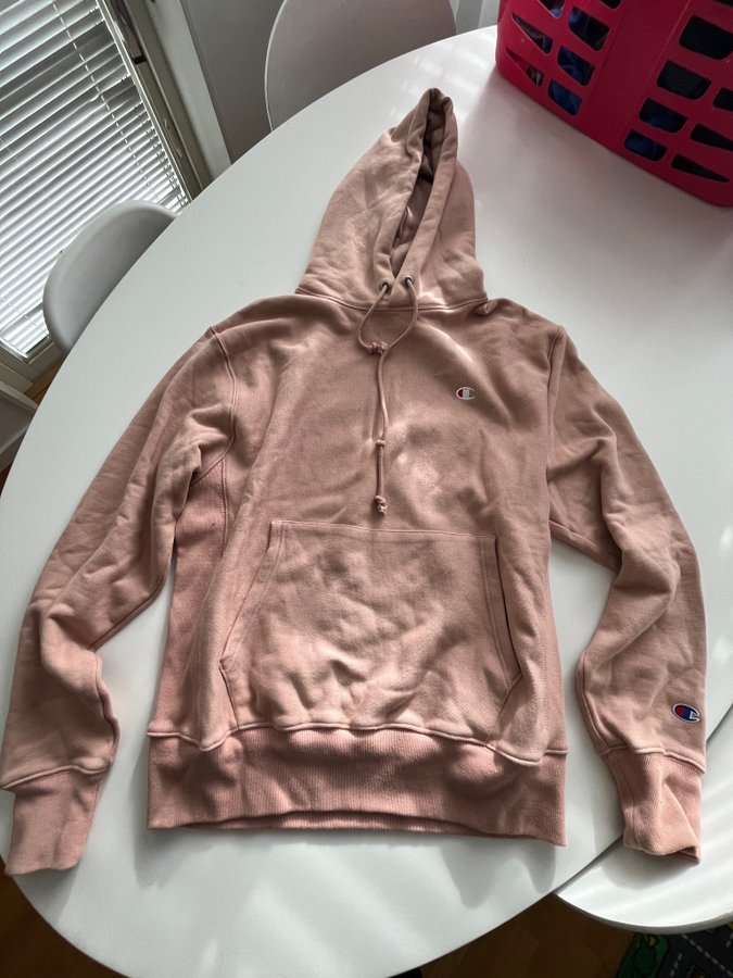 Champion rosa hoodie, reverse weave storlek M Köp på Tradera